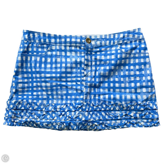 Skirt Designer By Lilly Pulitzer In Blue & White, Size: M