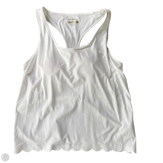 Top Sleeveless Designer By Lilly Pulitzer In White, Size: M