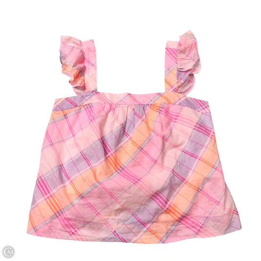 Top Sleeveless Designer By Lilly Pulitzer In Orange & Pink, Size: M