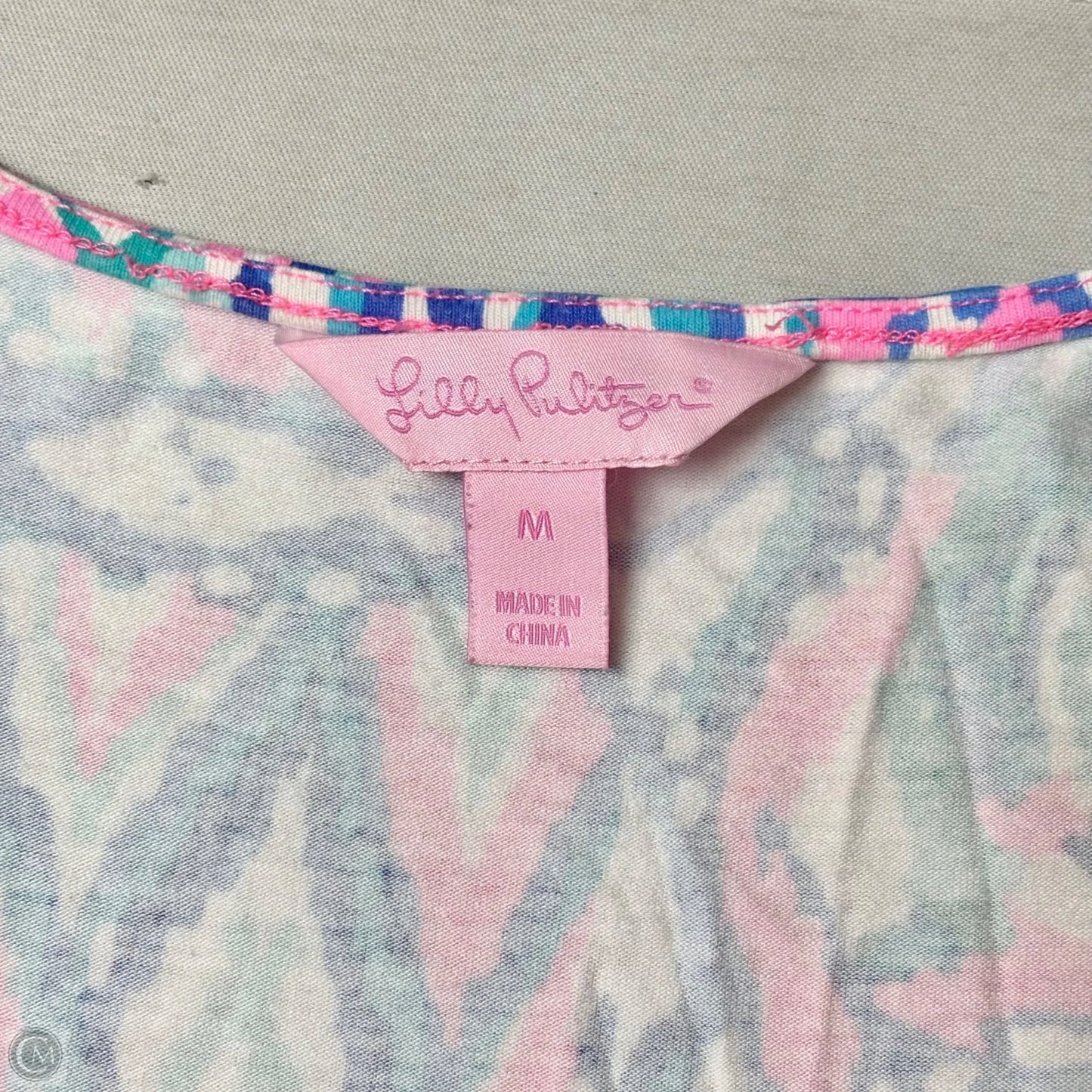 Jumpsuit Designer By Lilly Pulitzer In Blue & Pink, Size: M
