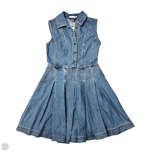 Dress Casual Midi By Avec Les Filles In Blue Denim, Size: Xs