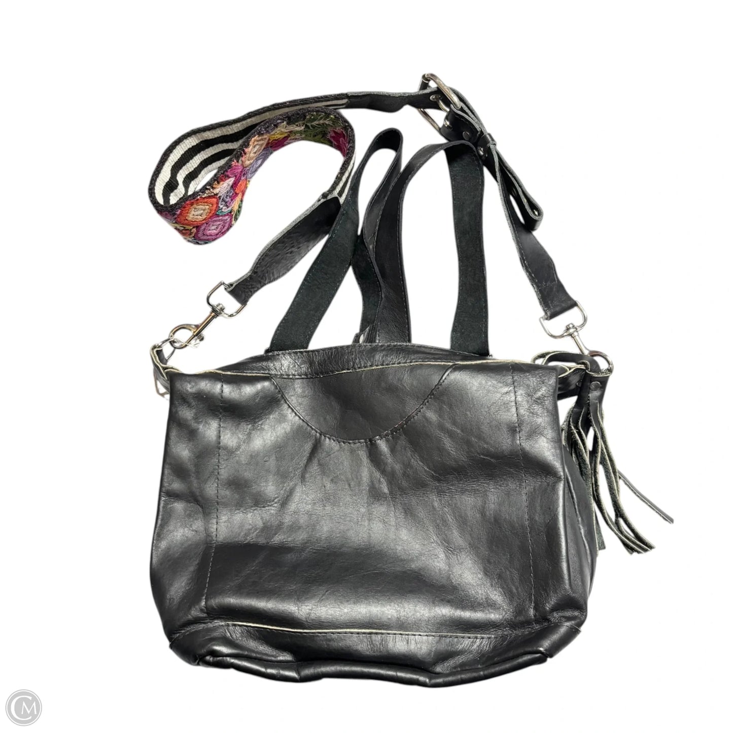 Handbag Leather By Sabra & Sand, Size: Medium