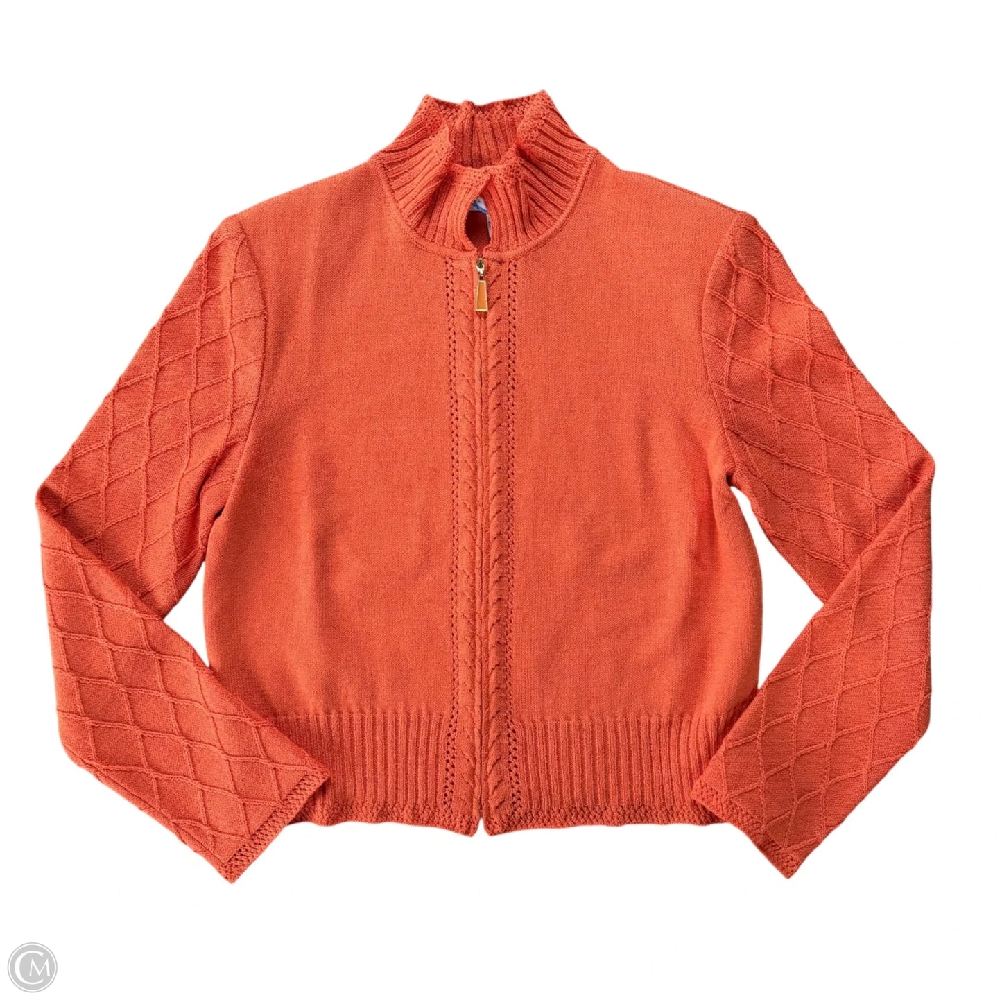 Jacket Luxury Designer By St John Collection In Orange, Size: M