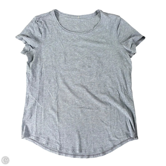 Athletic Top Short Sleeve By Lululemon In Blue, Size: S