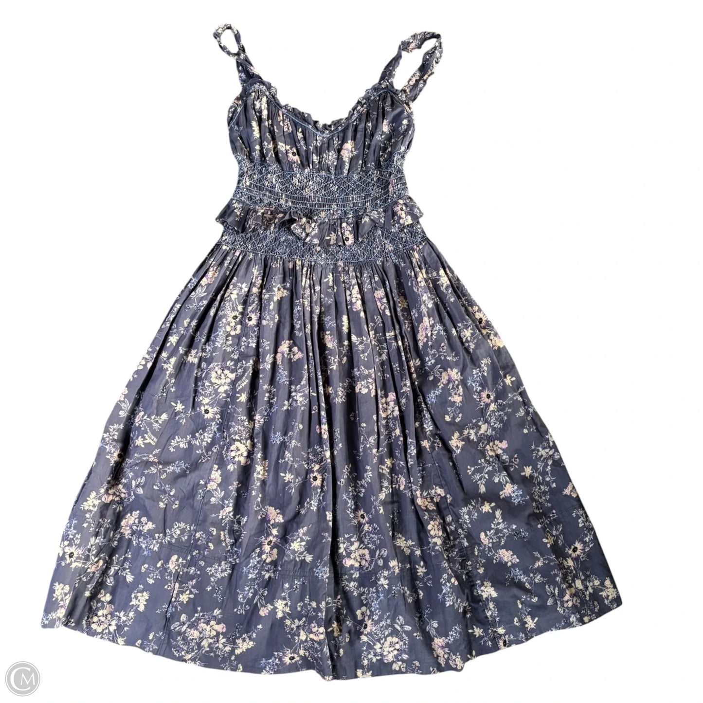 Dress Casual Midi By Anthropologie In Purple, Size: M