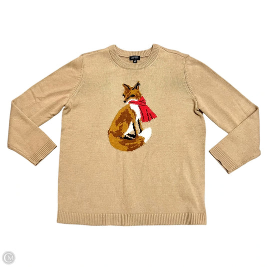 Sweater By Jones New York In Beige, Size: M