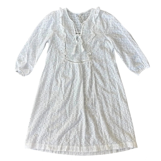 Dress Casual Midi By Anthropologie In White, Size: Xs
