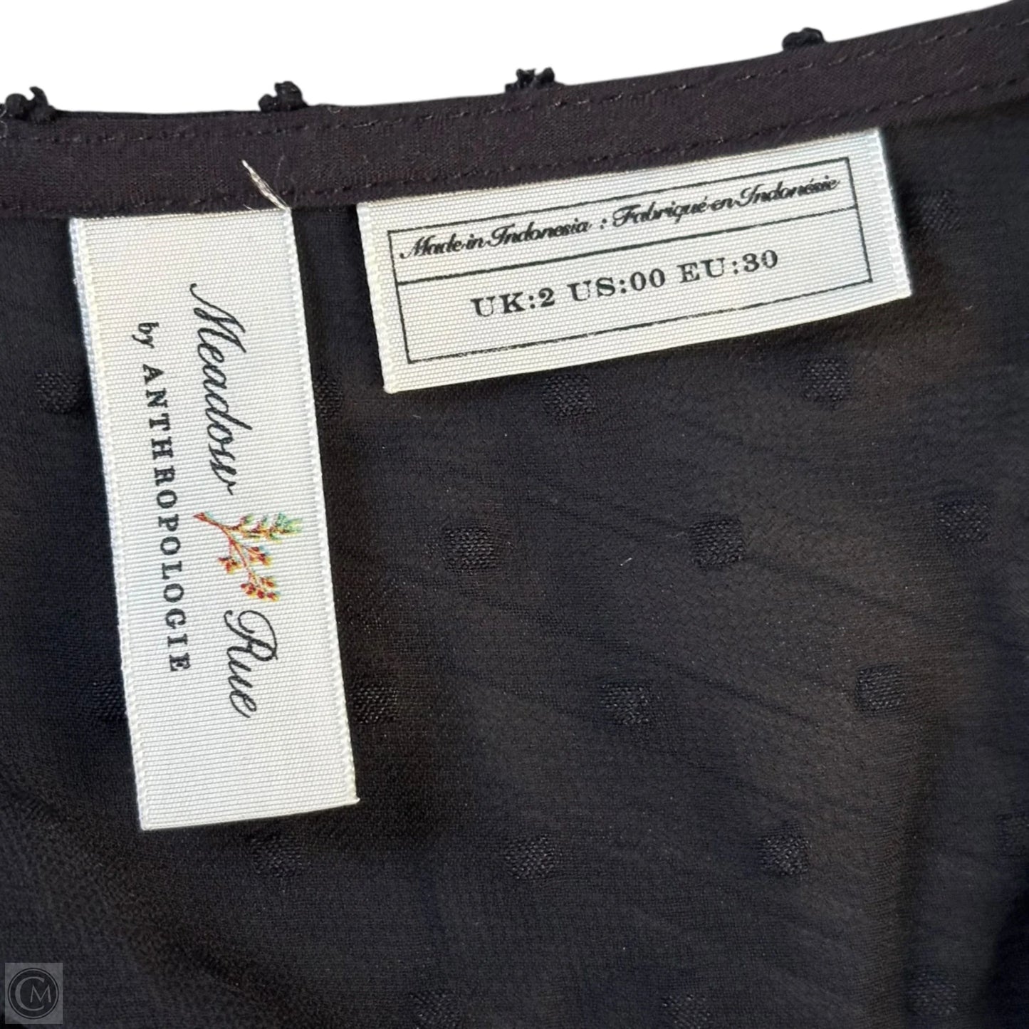 Dress Casual Midi By Anthropologie In Black, Size: Xs