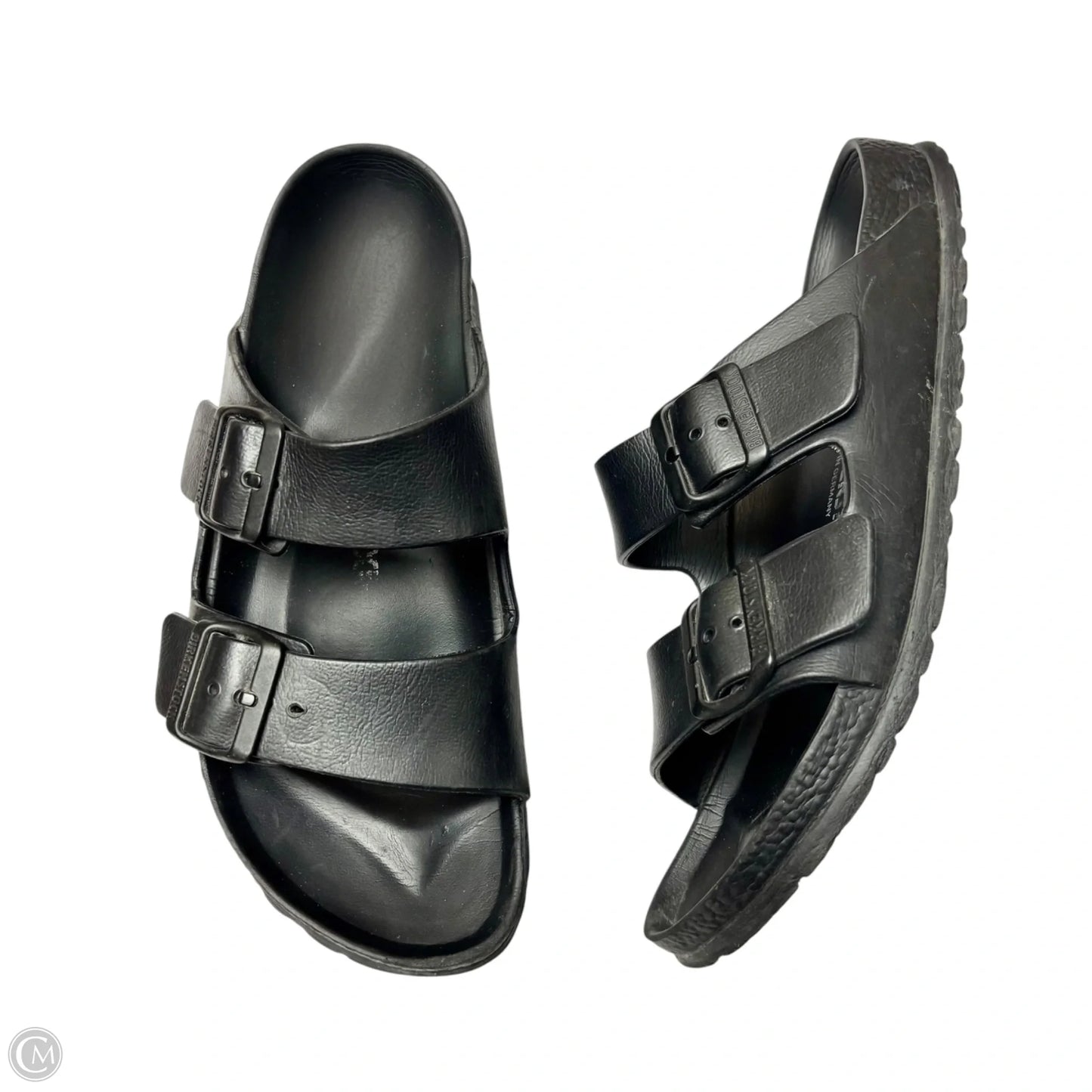 Sandals Flats By Birkenstock In Black, Size: 8