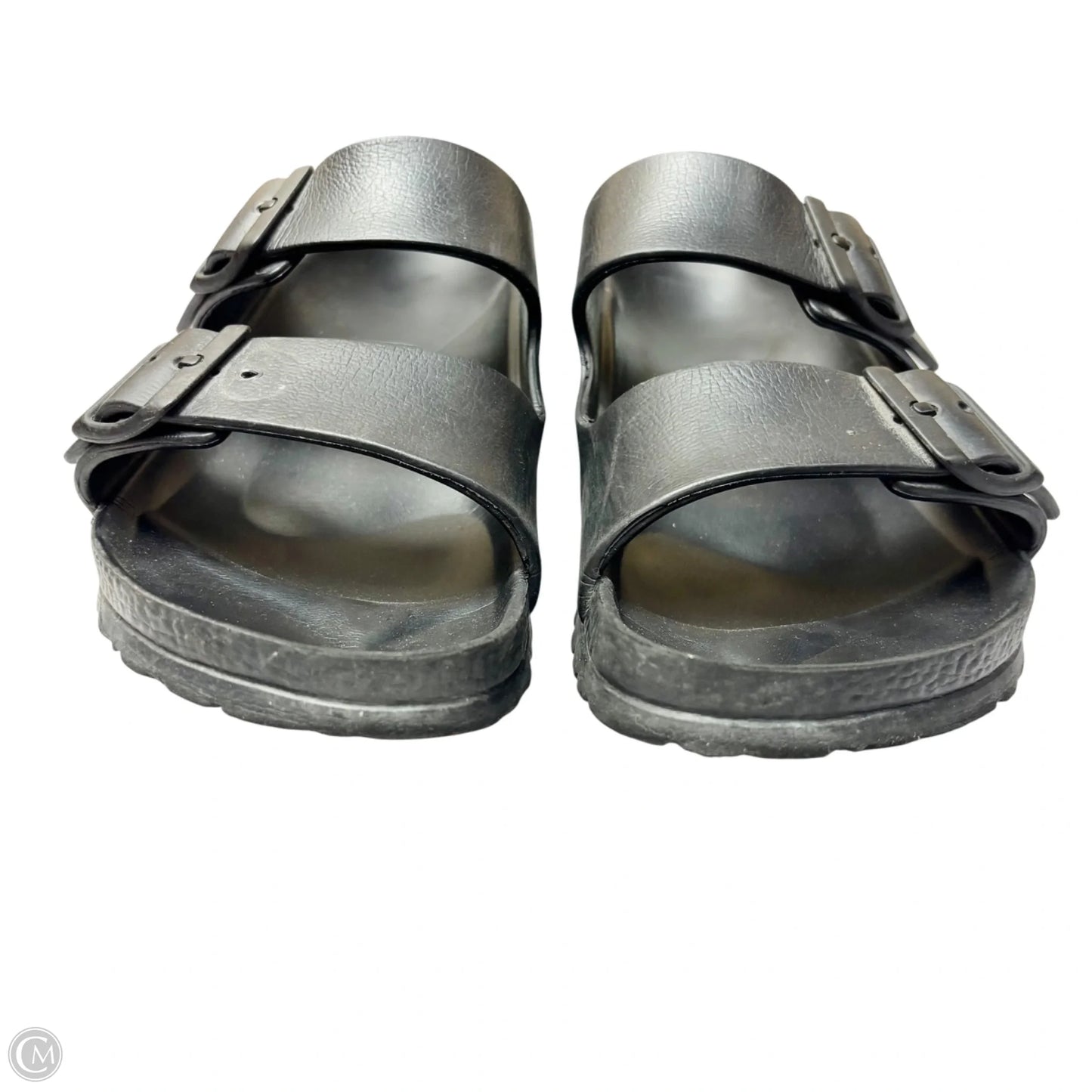 Sandals Flats By Birkenstock In Black, Size: 8
