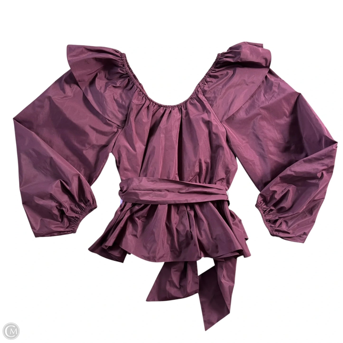 Blouse Long Sleeve By Tanya Taylor In Purple, Size: Xs