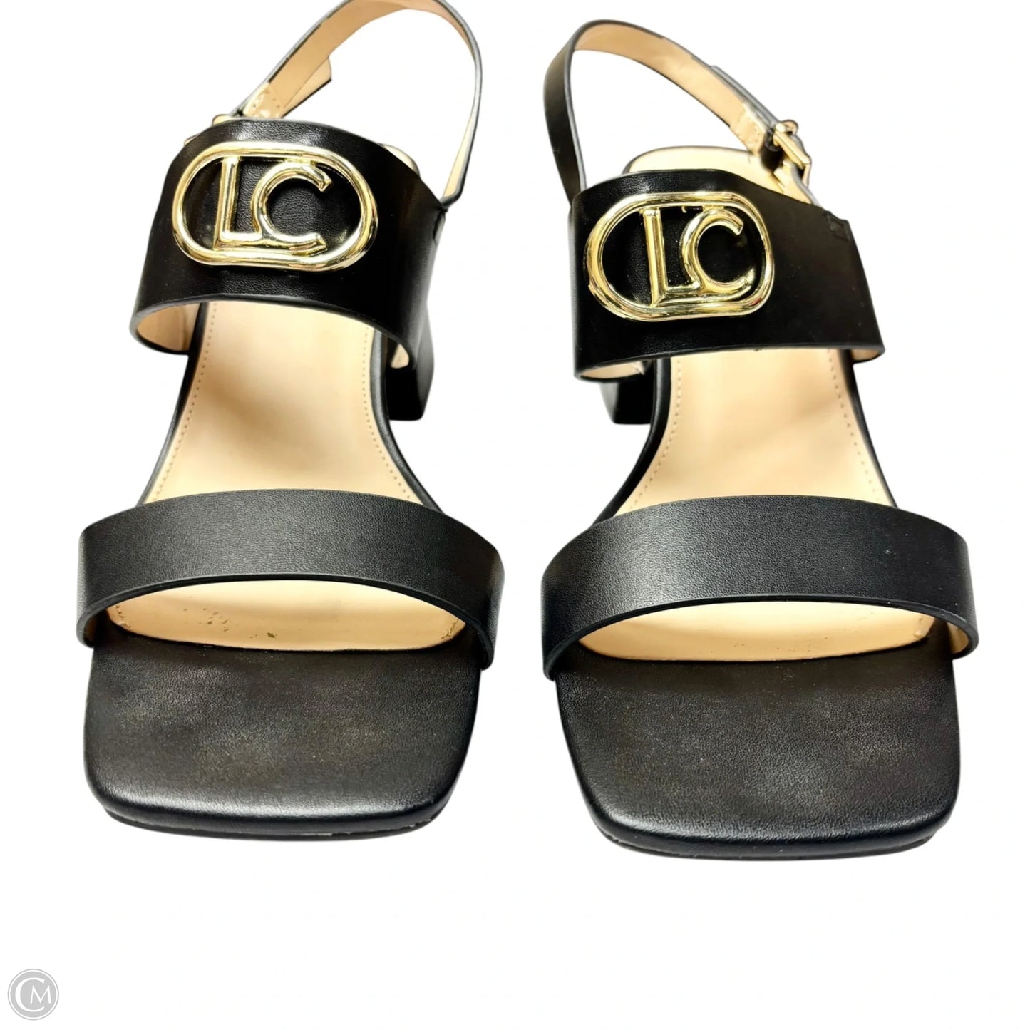 Sandals Heels Block By Liz Claiborne In Black, Size: 10