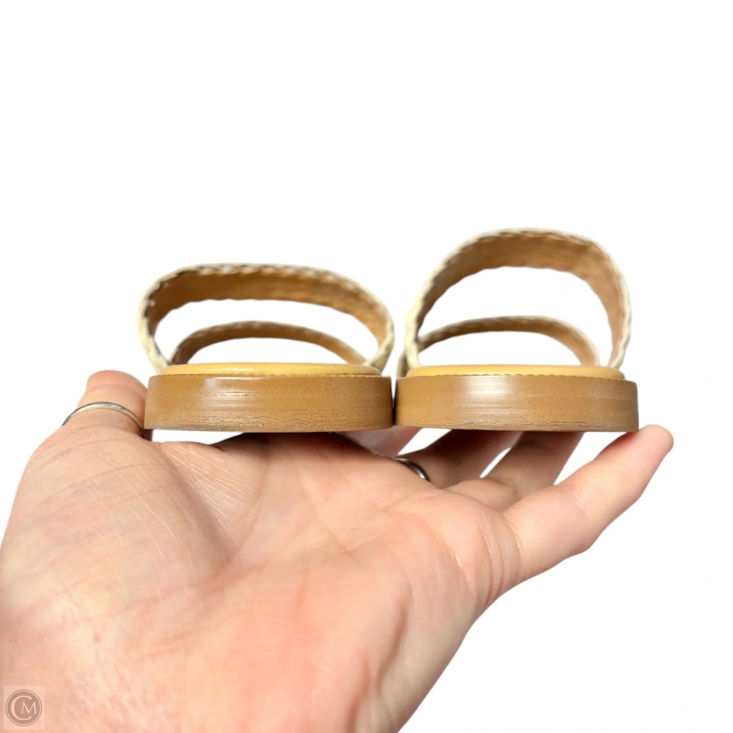 Sandals Flats By Madewell In Brown & Cream, Size: 6.5