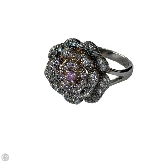 Ring Sterling Silver By Diamonique Size: 11