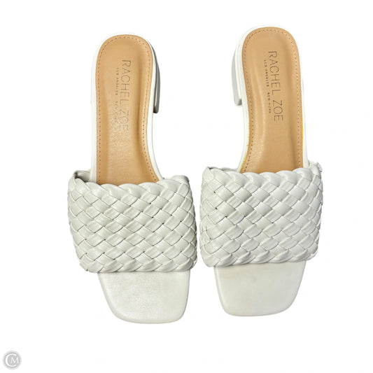 Sandals Heels Kitten By Rachel Zoe In White, Size: 8