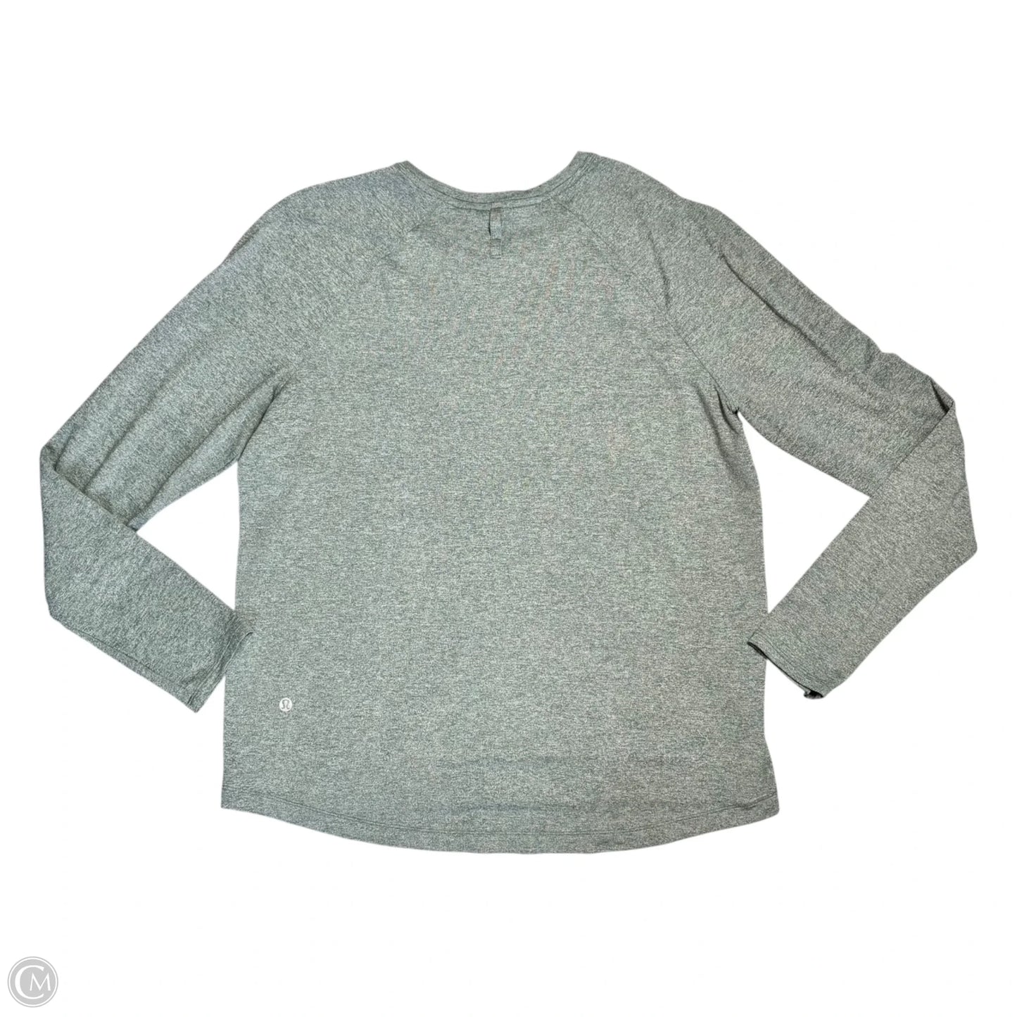Athletic Top Long Sleeve Crewneck By Lululemon In Green, Size: M