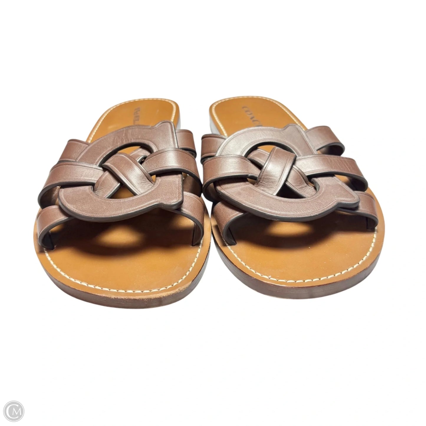 Sandals Designer By Coach In Brown, Size: 8.5