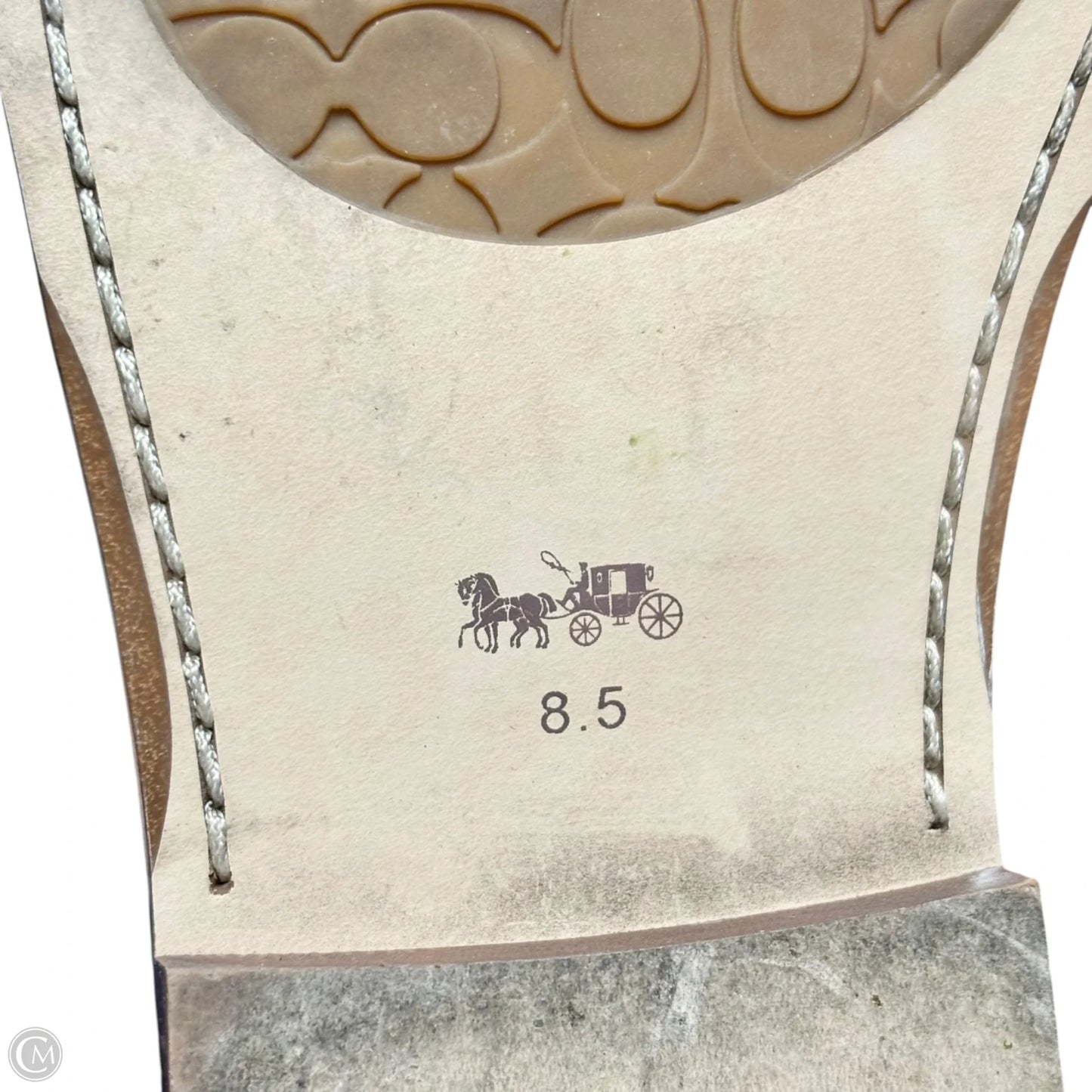 Sandals Designer By Coach In Brown, Size: 8.5