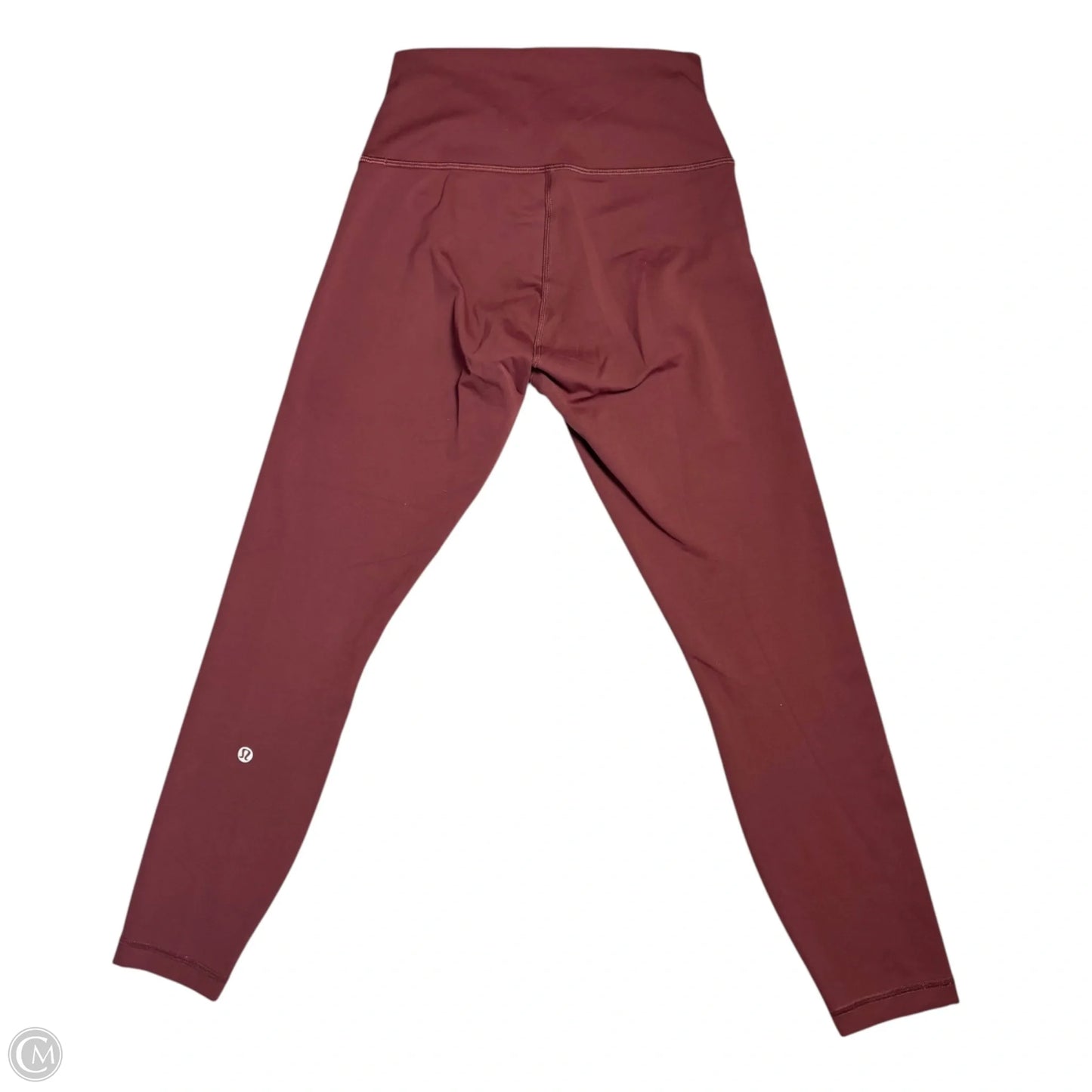 Athletic Leggings By Lululemon In Maroon, Size: S