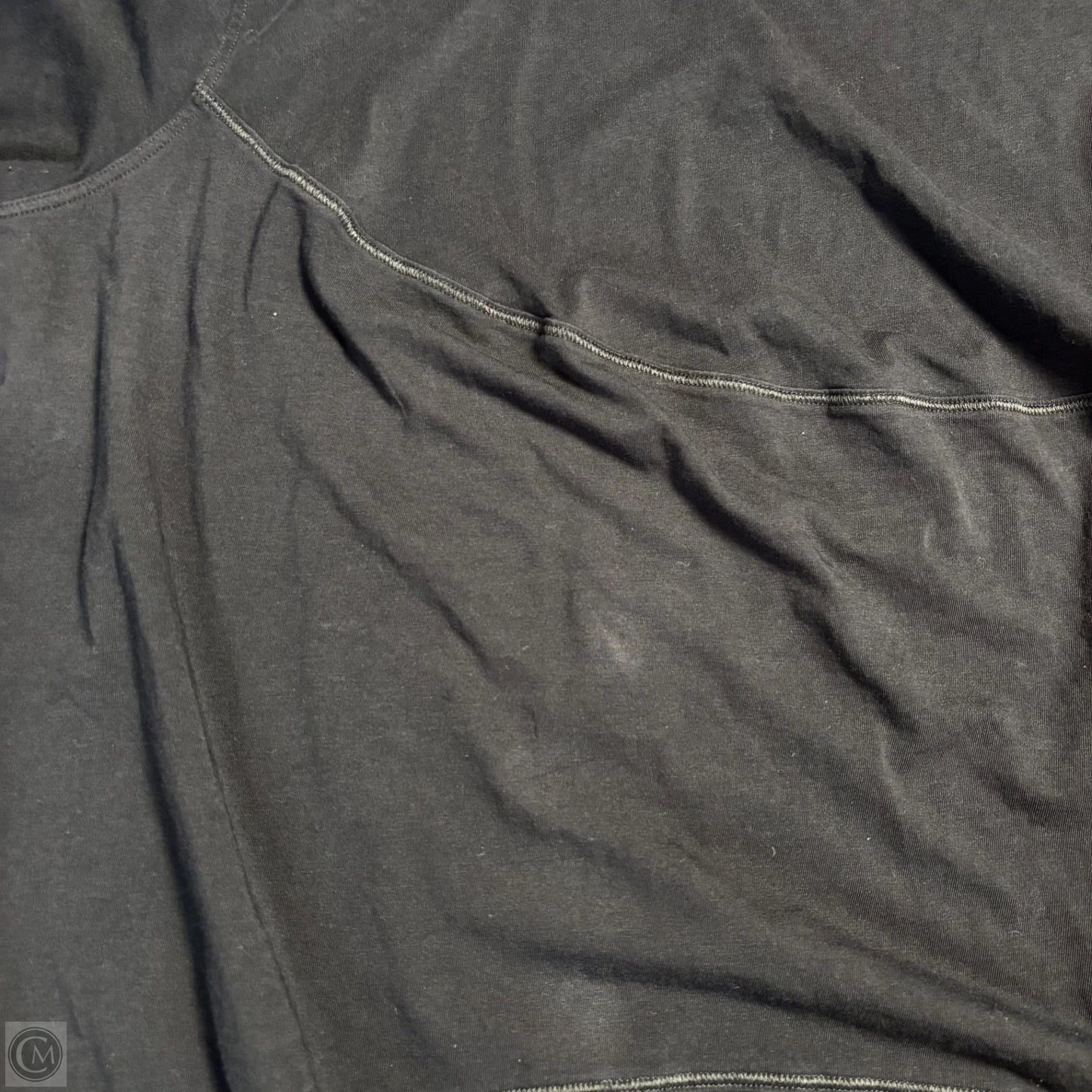 Athletic Top Short Sleeve By Lululemon In Black, Size: M