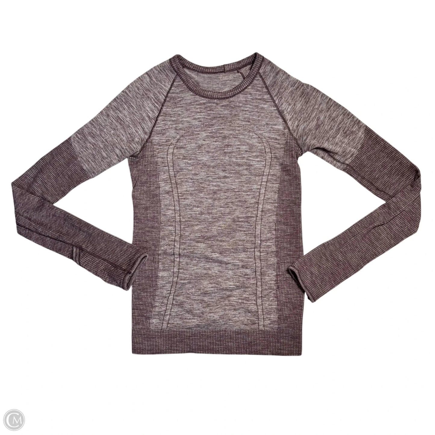Athletic Top Long Sleeve Crewneck By Lululemon In Purple, Size: S