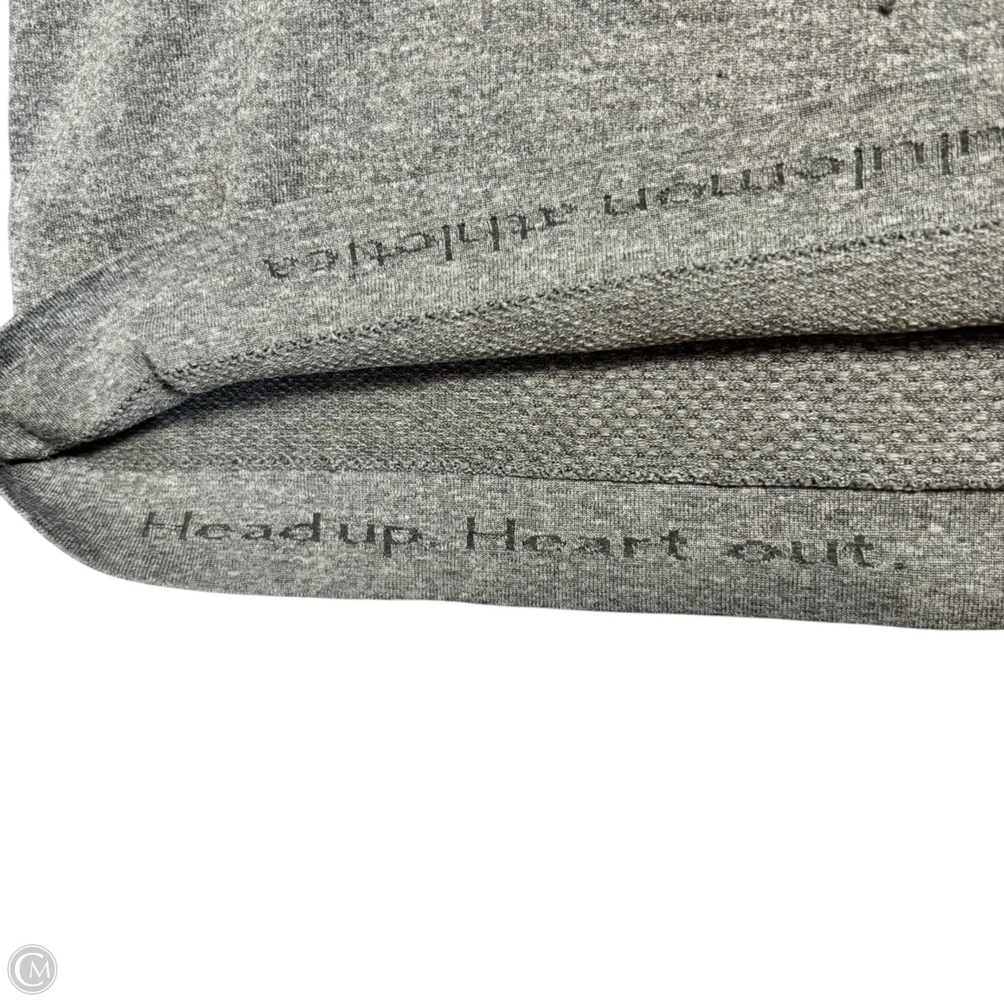 Athletic Top Long Sleeve Crewneck By Lululemon In Grey, Size: S