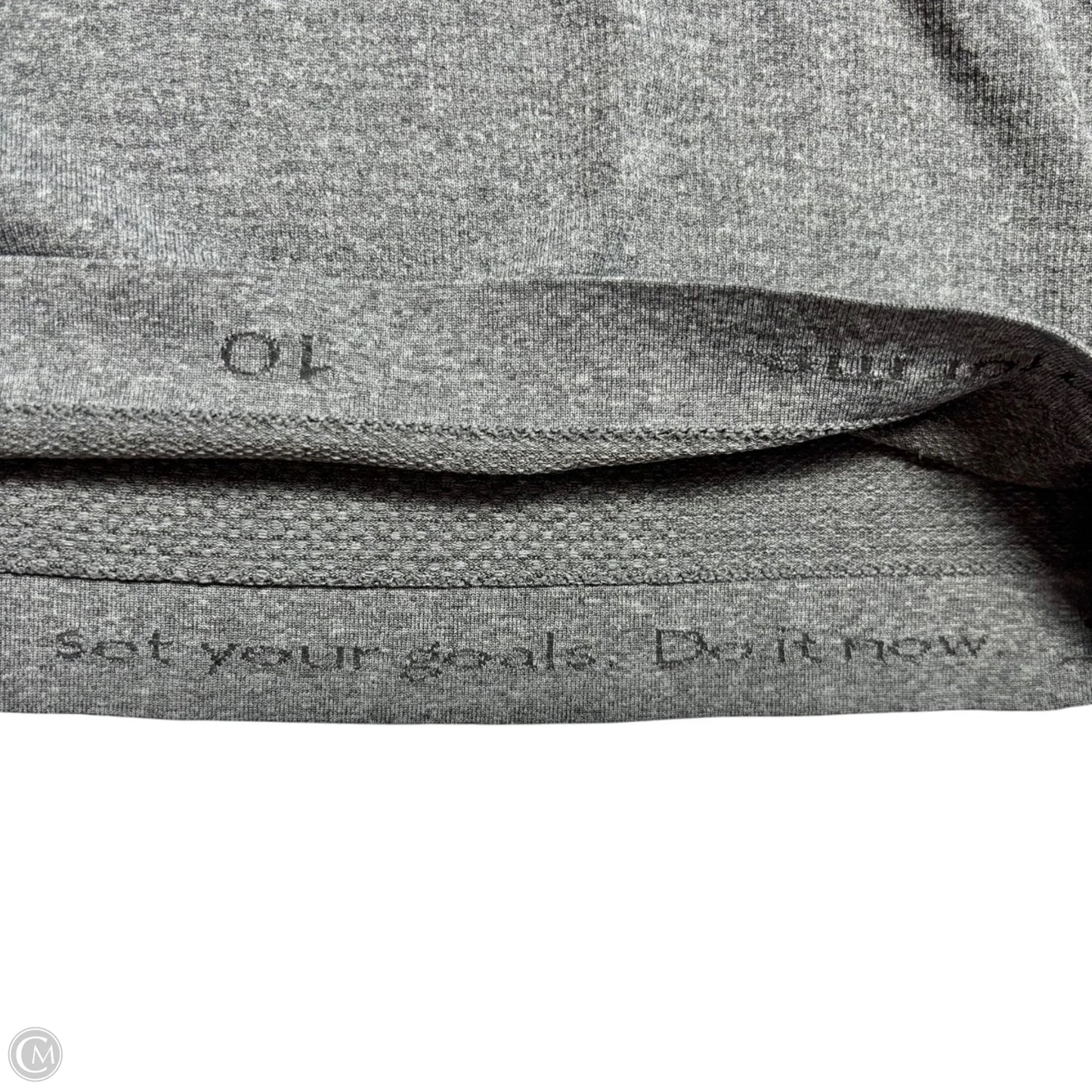 Athletic Top Long Sleeve Crewneck By Lululemon In Grey, Size: S