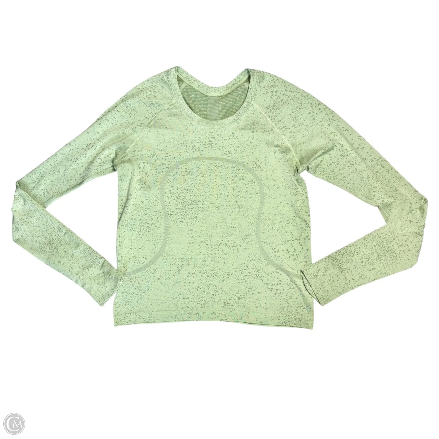 Athletic Top Long Sleeve Crewneck By Lululemon In Green, Size: S