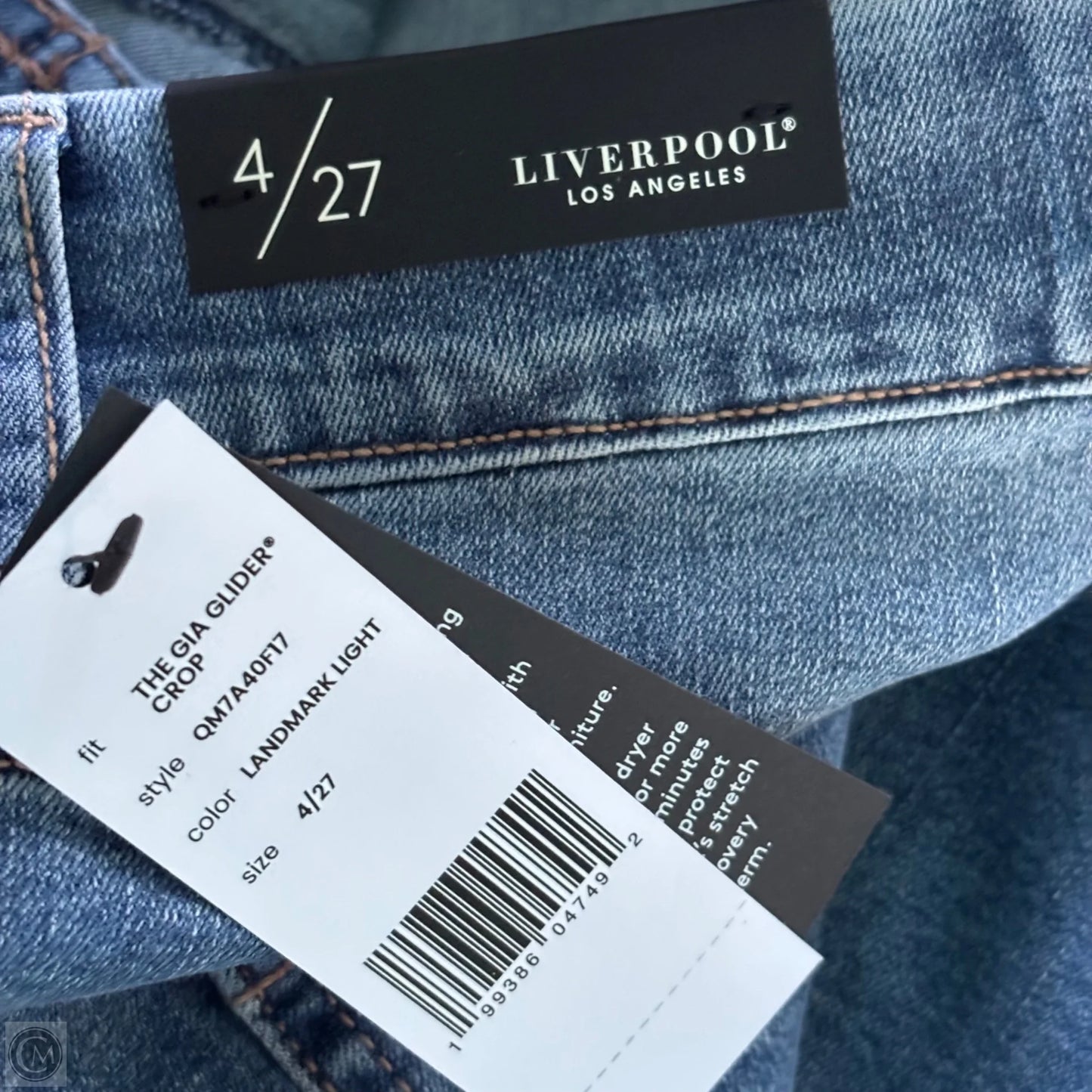 Jeans Boot Cut By Liverpool In Blue Denim, Size: 4