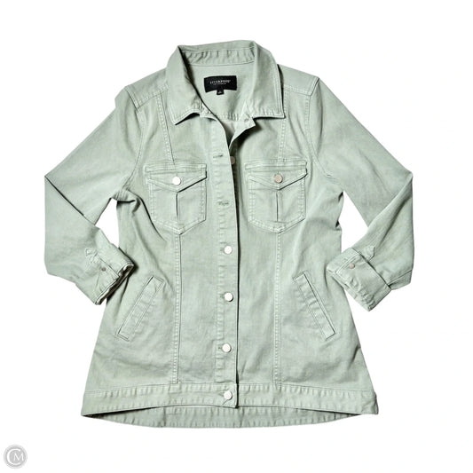 Jacket Denim By Liverpool In Green Denim, Size: M