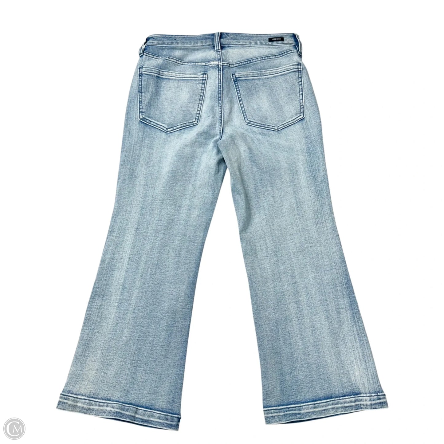 Jeans Cropped By Liverpool In Blue Denim, Size: 8