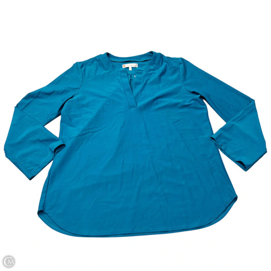 Blouse Long Sleeve By Jude Connally In Blue, Size: L
