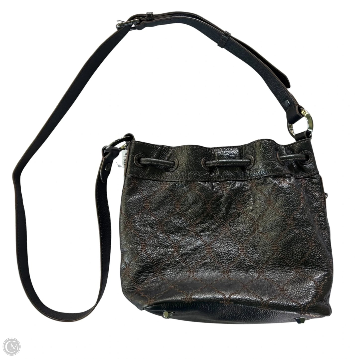 Handbag Leather By Oryany, Size: Medium