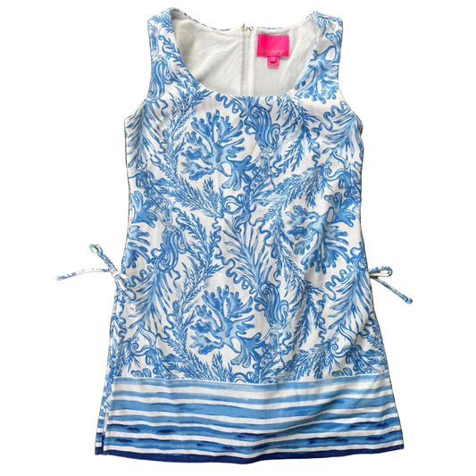 Dress Designer By Lilly Pulitzer In Blue & White, Size: S