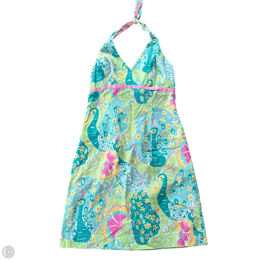 Dress Designer By Lilly Pulitzer In Blue & Green, Size: M