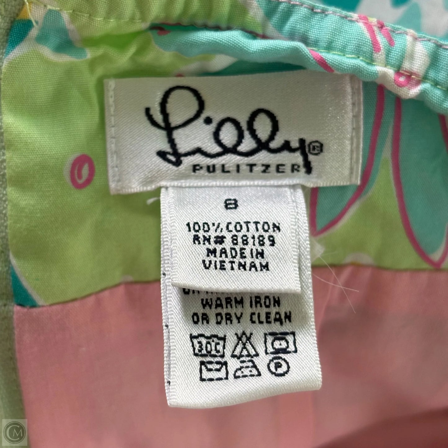 Dress Designer By Lilly Pulitzer In Blue & Green, Size: M