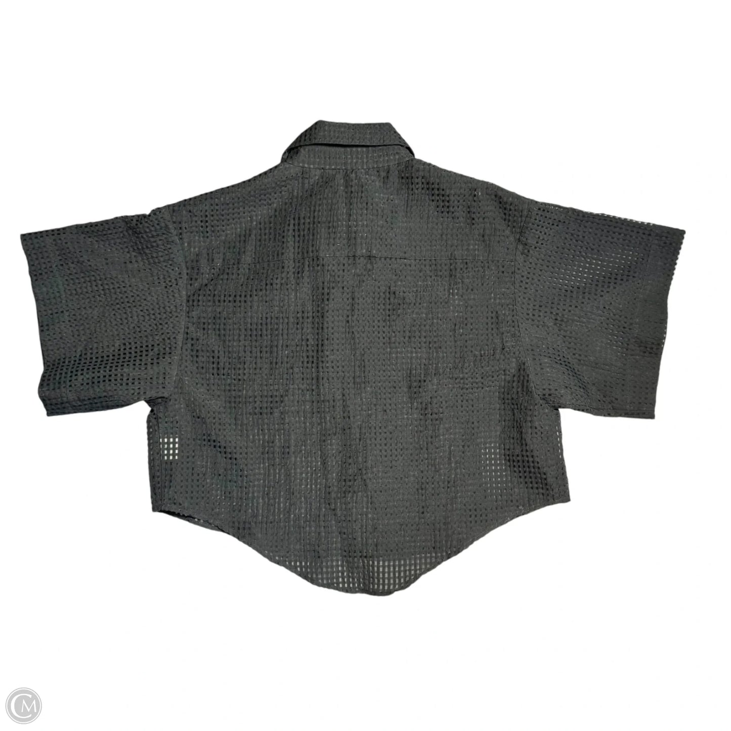 Blouse Short Sleeve By Ninobrand In Black, Size: Xs