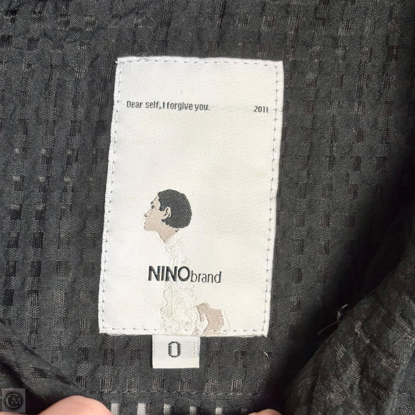Blouse Short Sleeve By Ninobrand In Black, Size: Xs