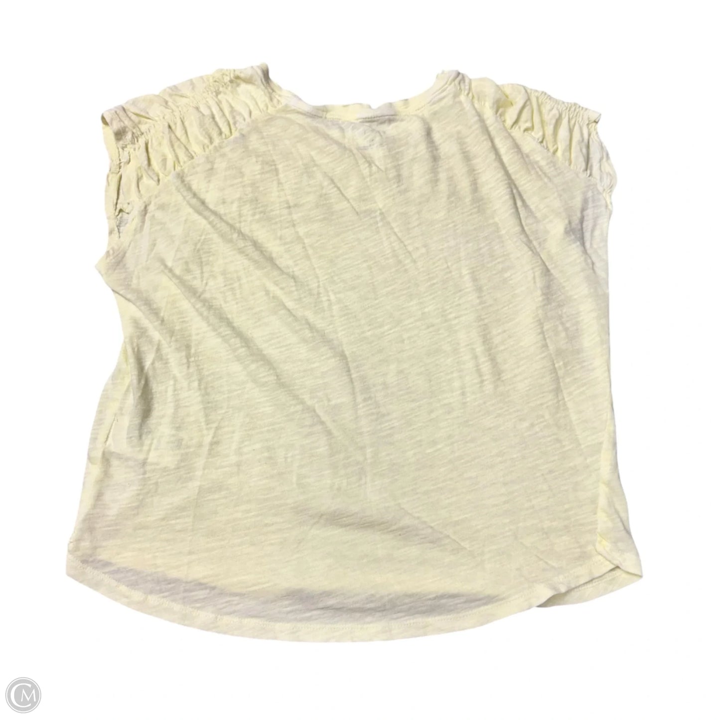 Top Short Sleeve By Pilcro In Yellow, Size: Xxs