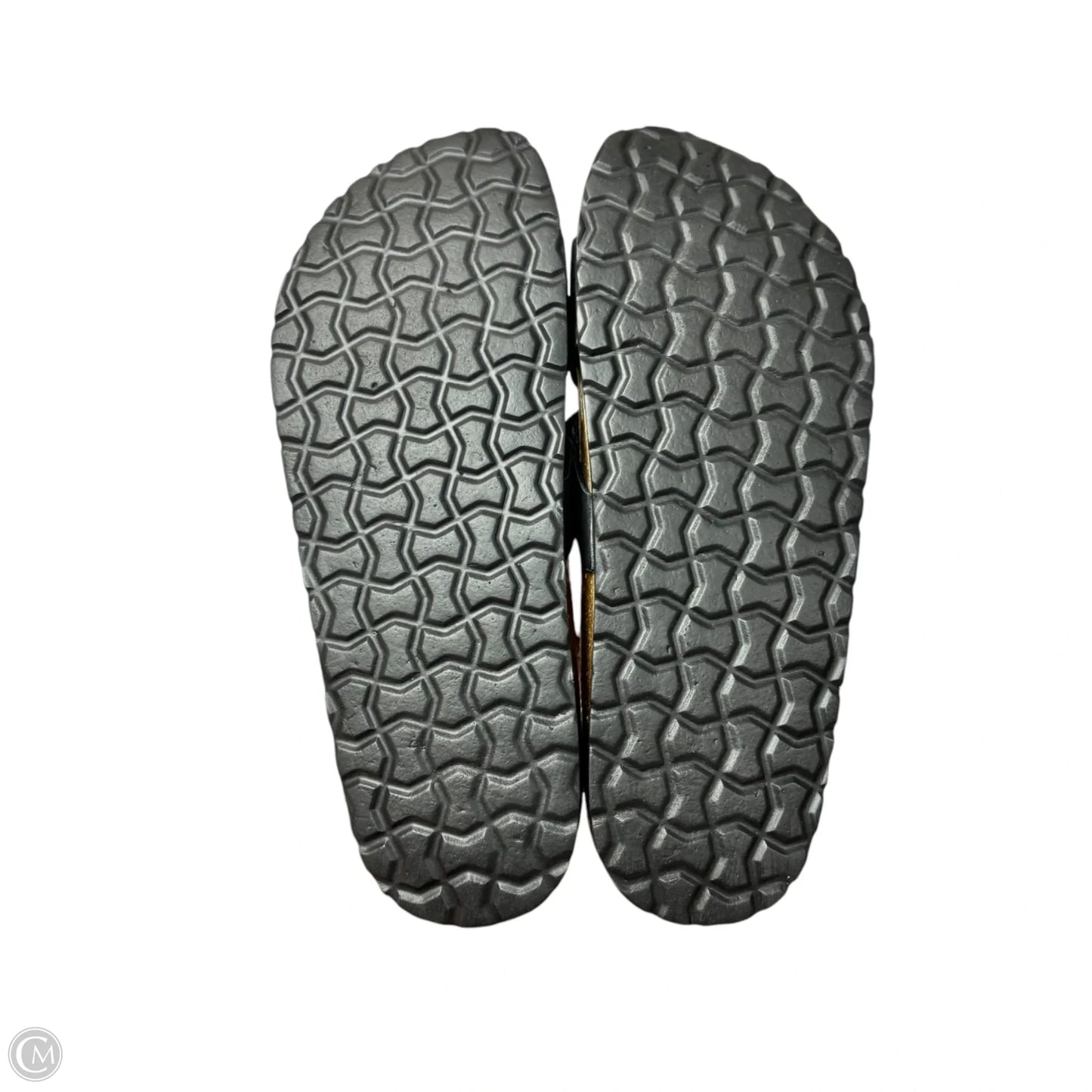 Sandals Flats By Cushionaire In Black & Brown, Size: 9