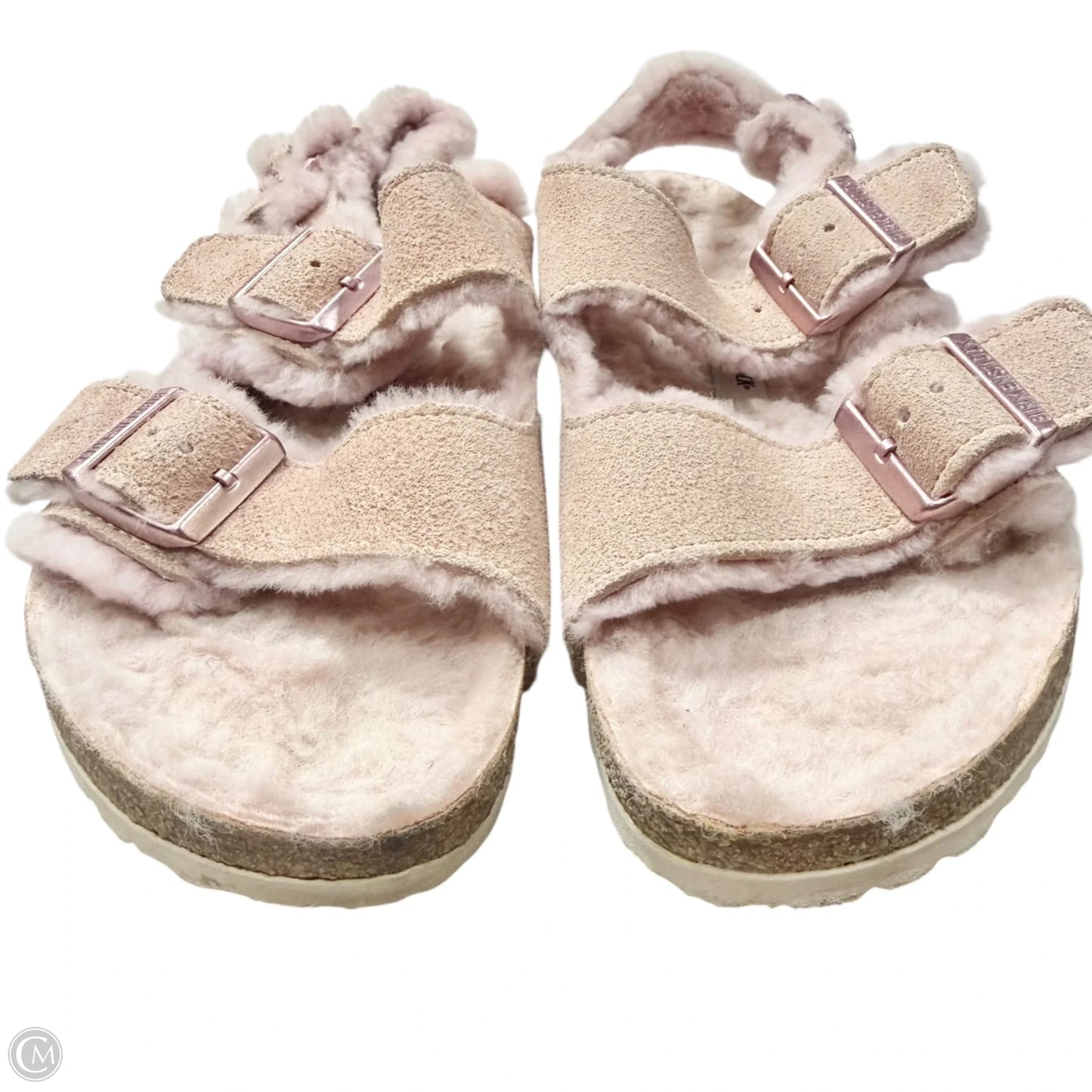 Sandals Flats By Birkenstock In Pink, Size: 9