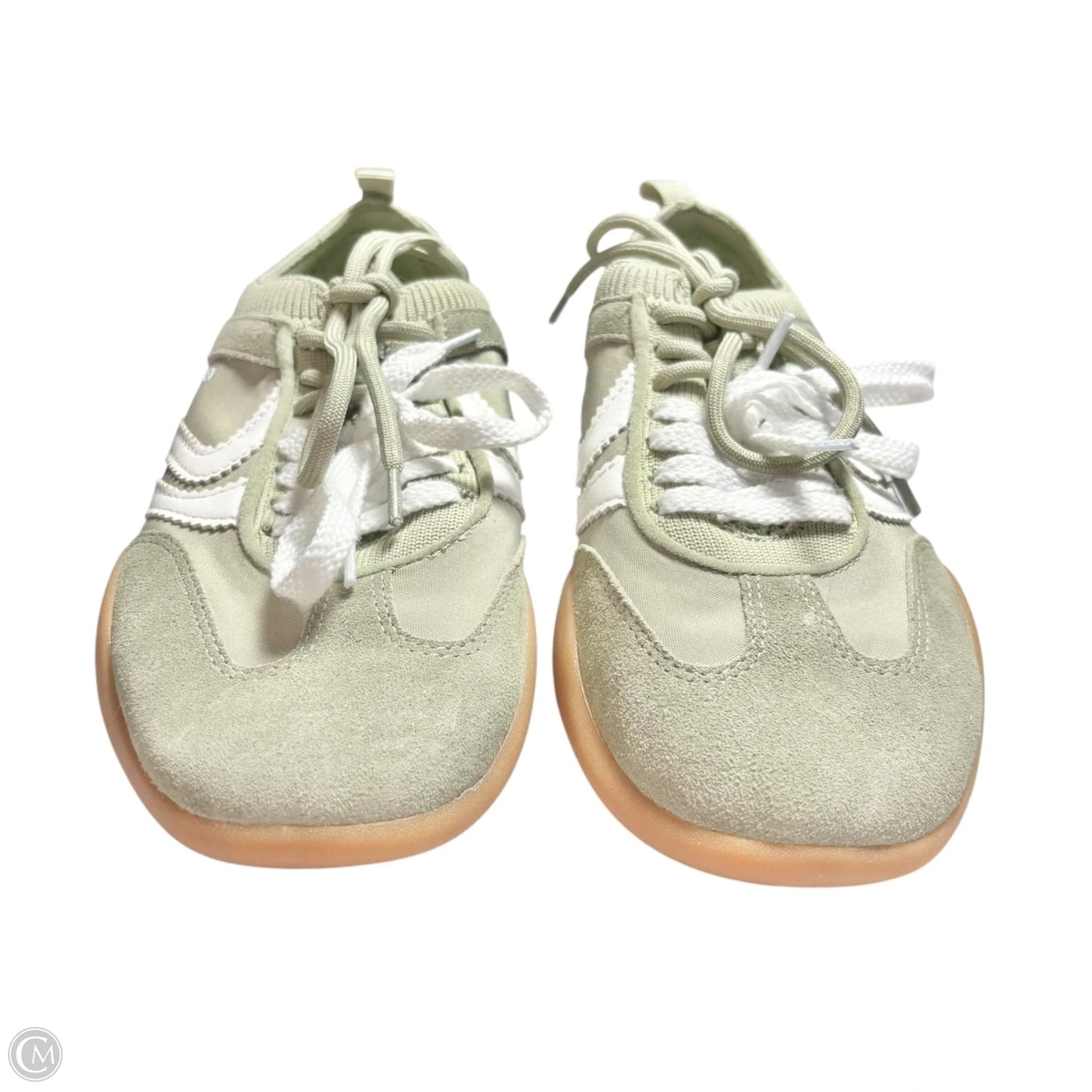 Shoes Sneakers By Steve Madden In Green & White, Size: 9.5