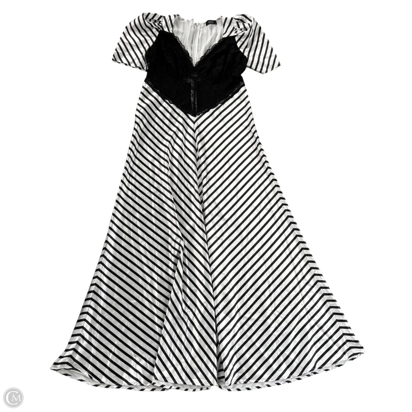 Dress Casual Maxi By Akira In Black & White, Size: 1x