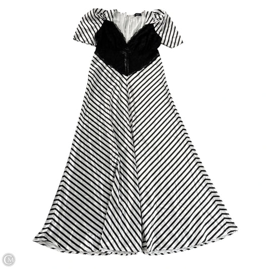 Dress Casual Maxi By Akira In Black & White, Size: 1x