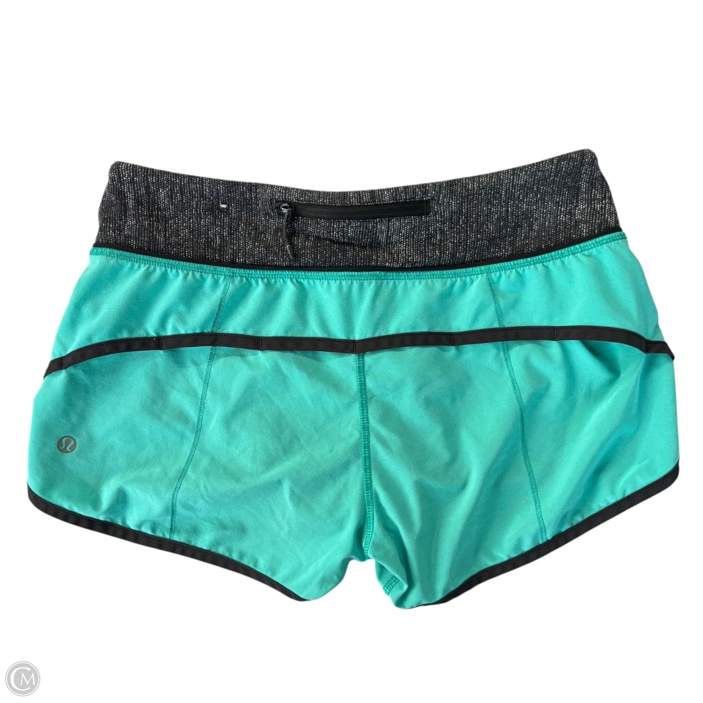 Athletic Shorts By Lululemon In Blue & Grey, Size: 4