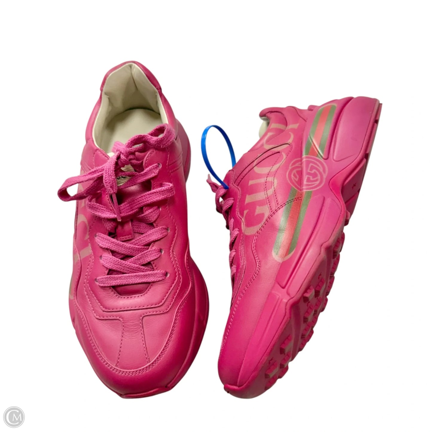 Shoes Luxury Designer By Gucci In Pink, Size: 6.5