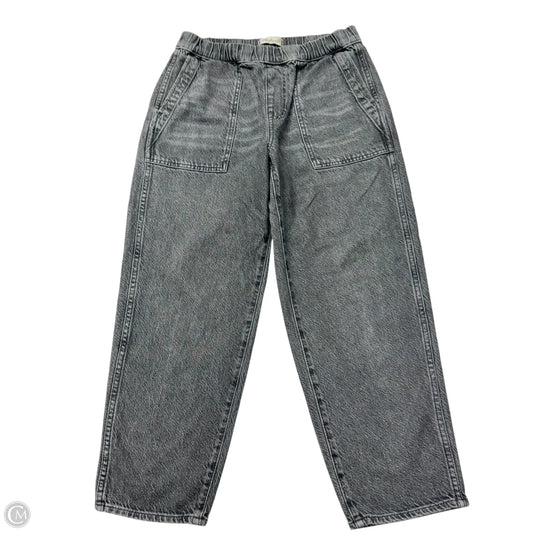 Jeans Cropped By Madewell In Black Denim, Size: Sp