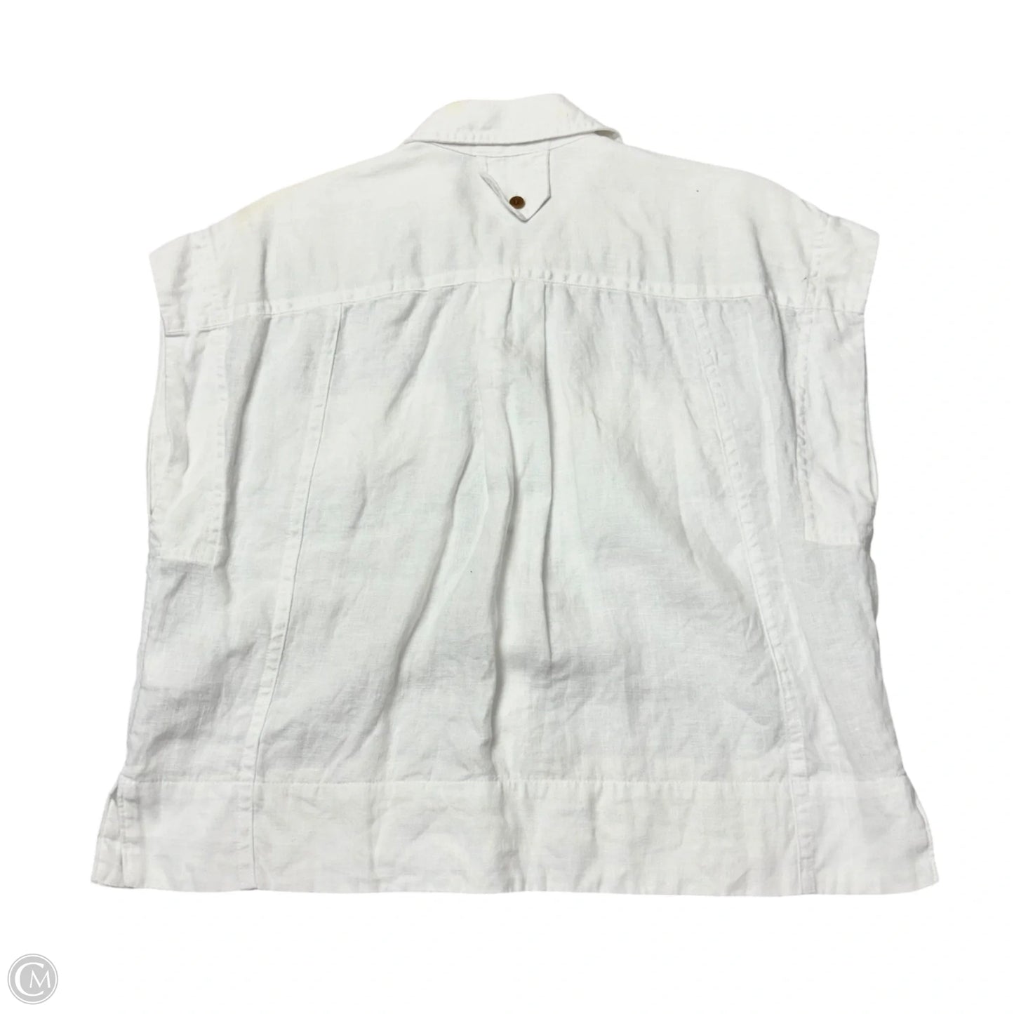 Blouse Short Sleeve By Madewell In White, Size: Xxs