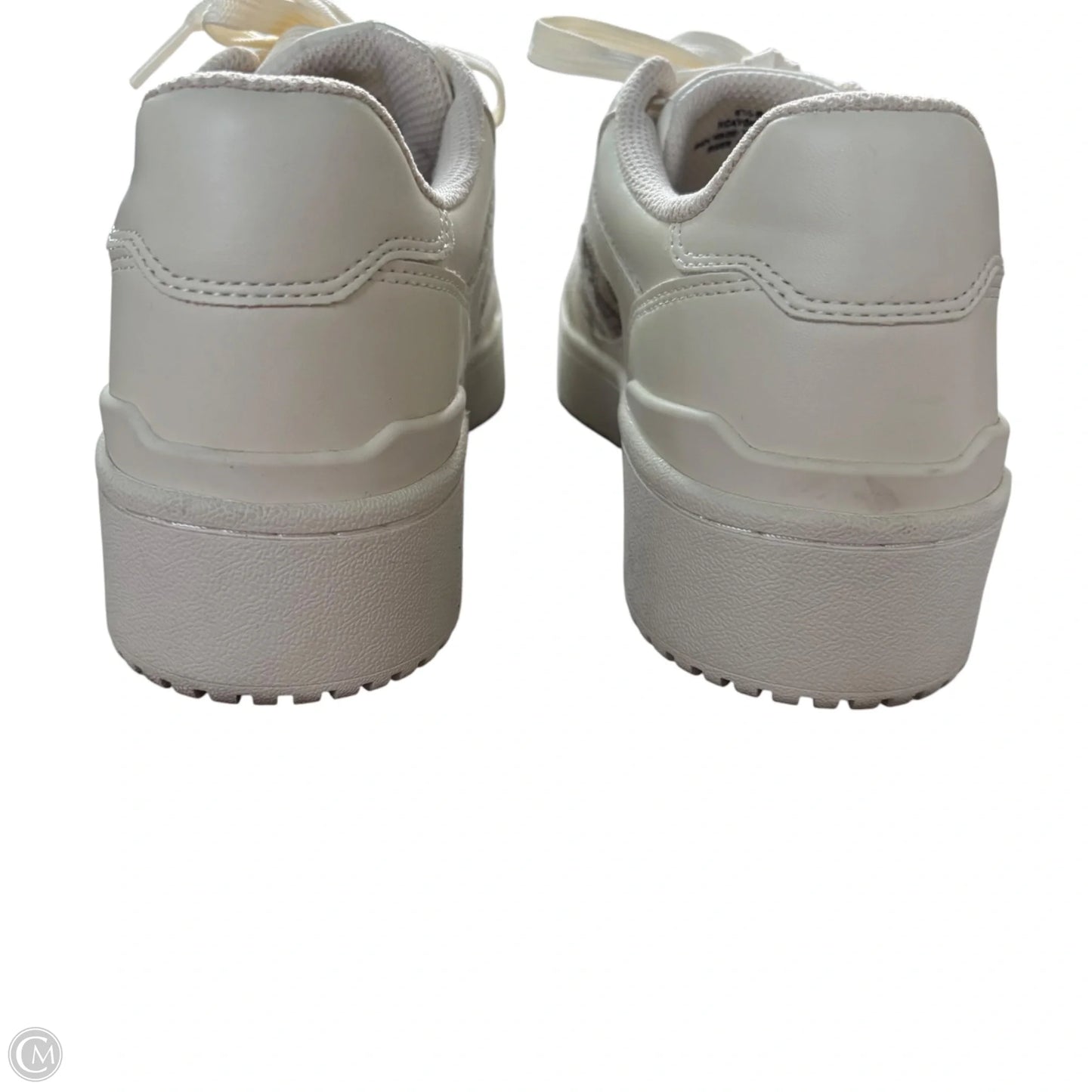Shoes Sneakers By Calvin Klein In Brown & White, Size: 6.5