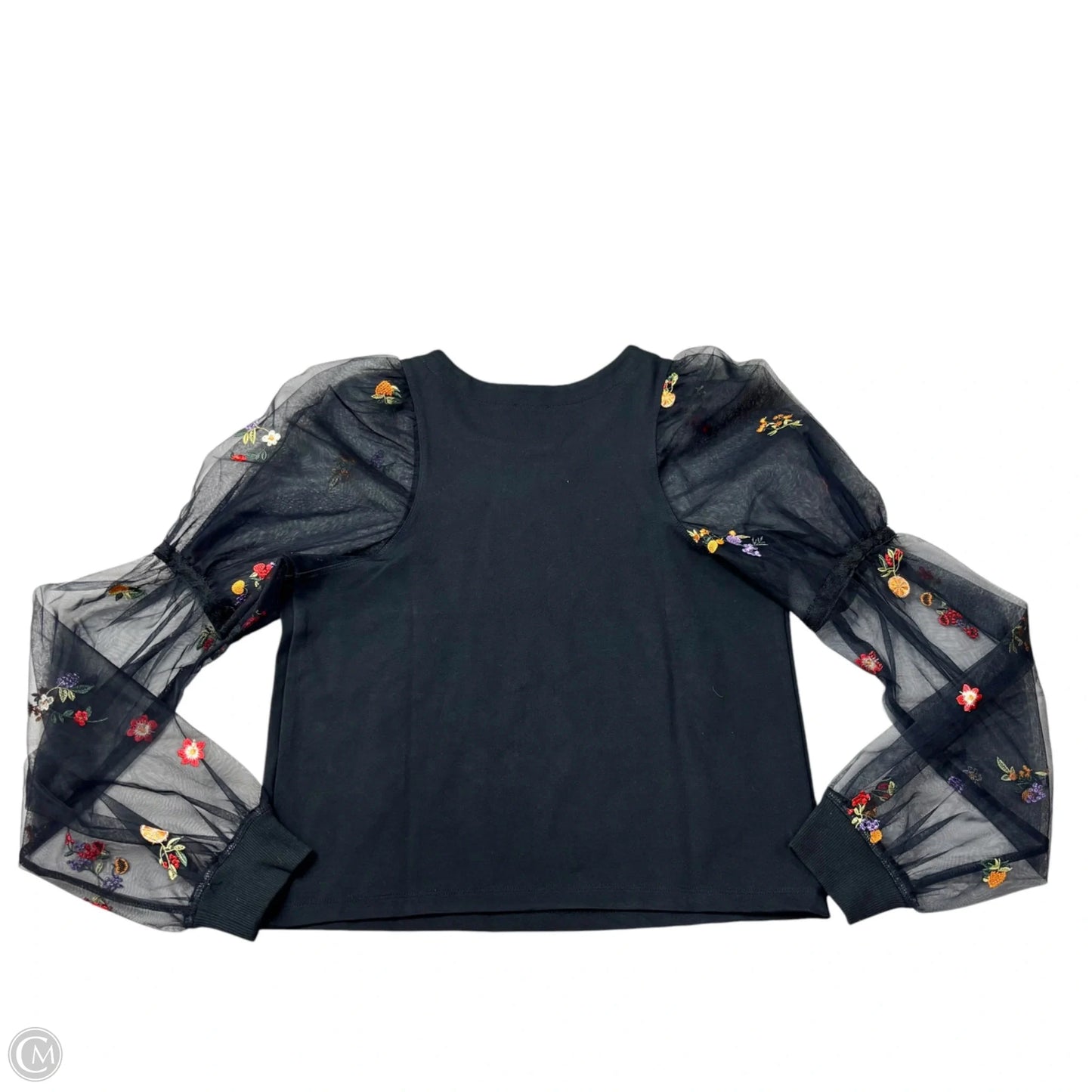 Top Long Sleeve By Maeve In Black, Size: S